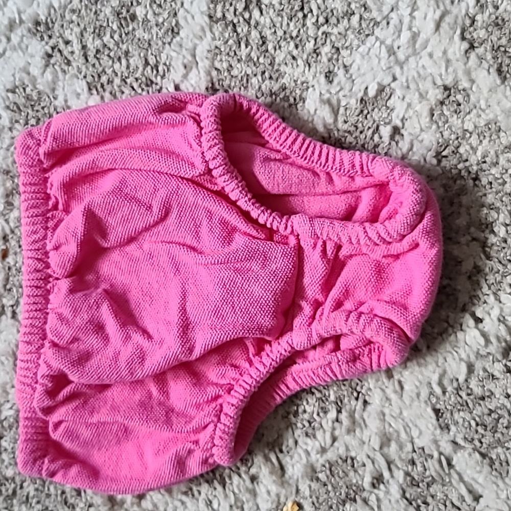 10 for $25 - Ralph Lauren Girls 3m Pink Diaper Cover / Bloomer